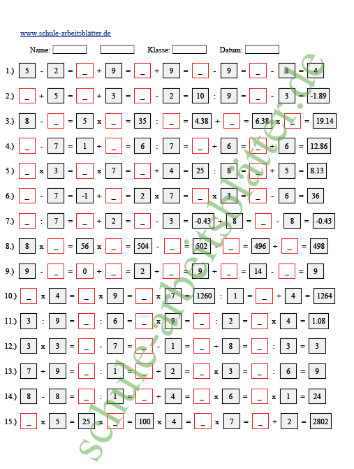 Icon von PDF Datei Arbeitsblatt - kettenaufgaben zum Download Bereich.